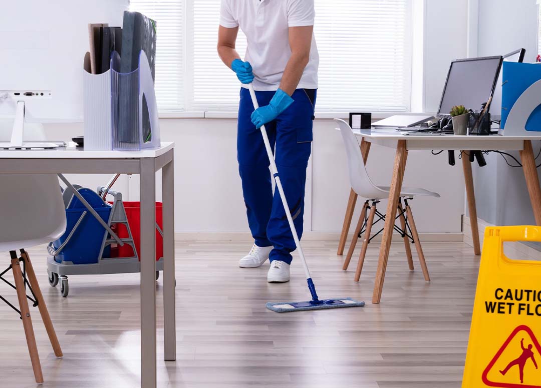 Klense Commercial Cleaning & Removals Company Sheffield South Yorkshire - Cleaner in office
